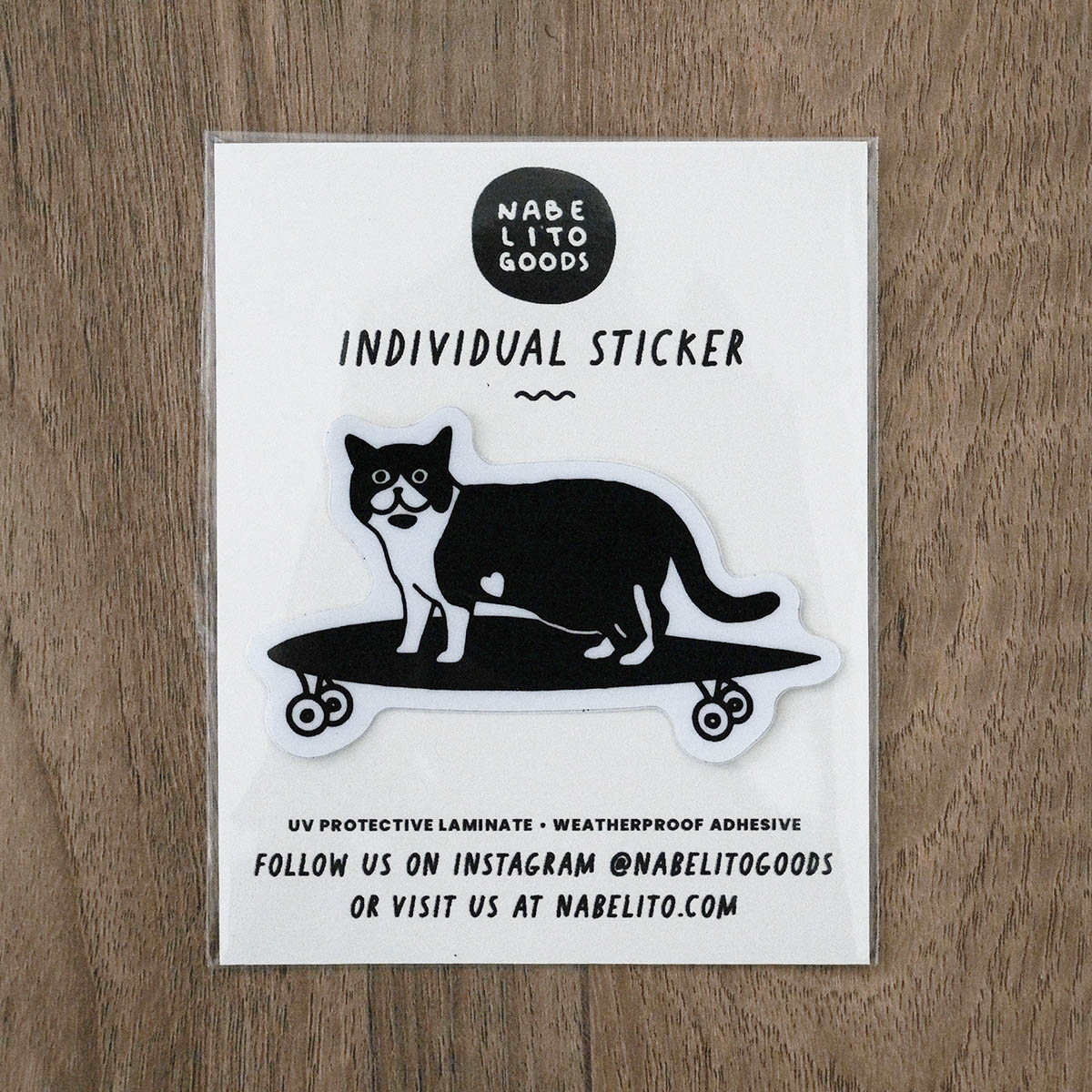 Skateboard Cat Sticker