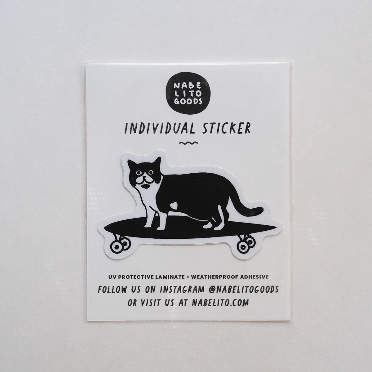 Skateboard Cat Sticker
