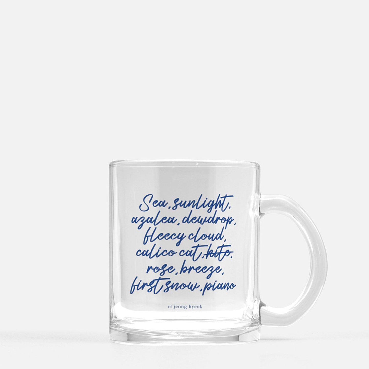 CLOY 10 Nice Words Kdrama Glass Mug - Subtly Asian Shop | Korean Merch Kdrama Gifts Asian Themed Gift Shops USA