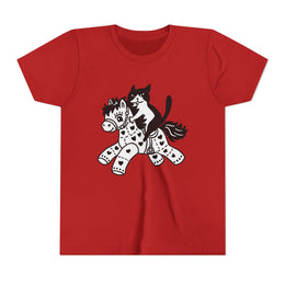 Year of the Horse Powered by a Cat Youth T-Shirt