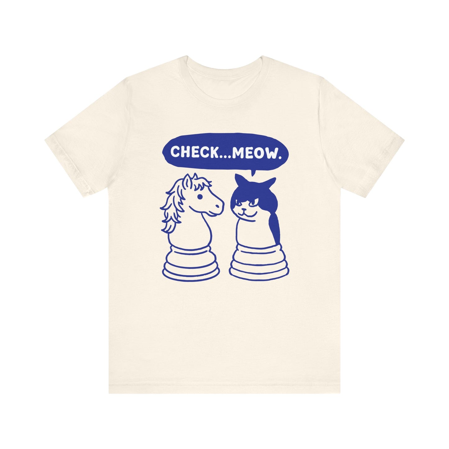 Check-Meow Cat vs Horse T-shirt