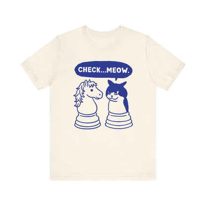 Check-Meow Cat vs Horse T-shirt