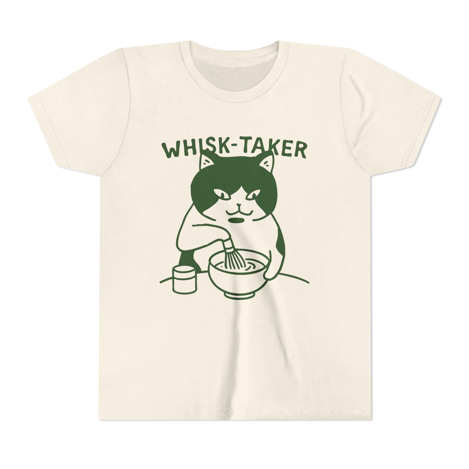 Cat Whisking Matcha Youth T-Shirt