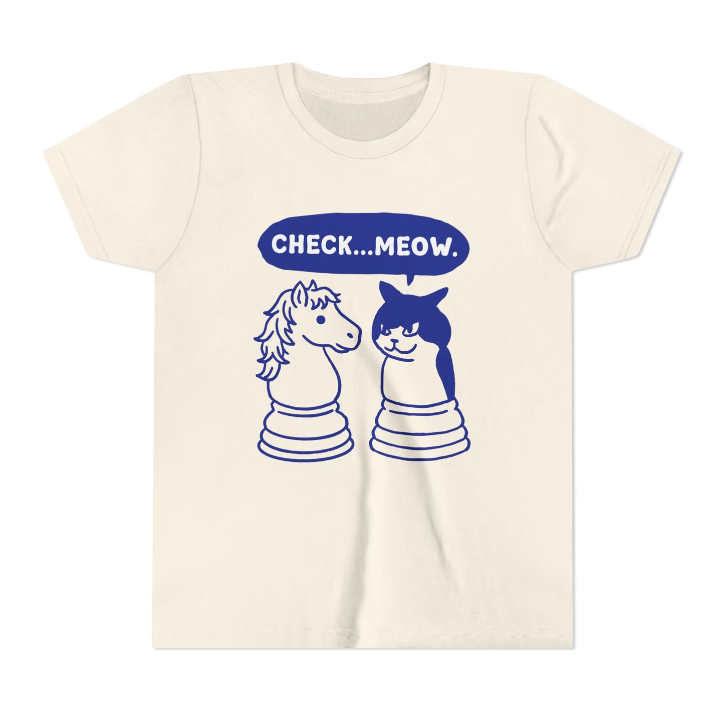 Check-Meow Cat vs Horse Youth T-Shirt