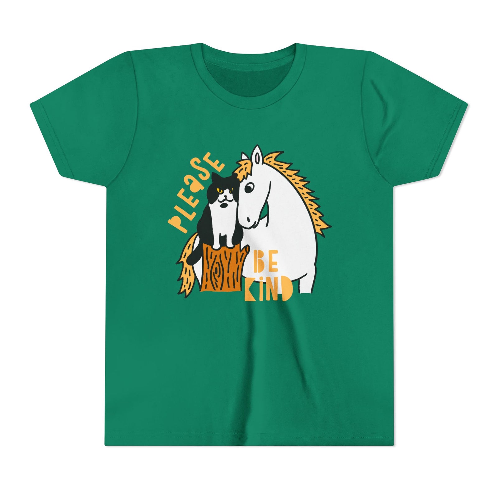 Please Be Kind Cat x Horse Youth T-Shirt