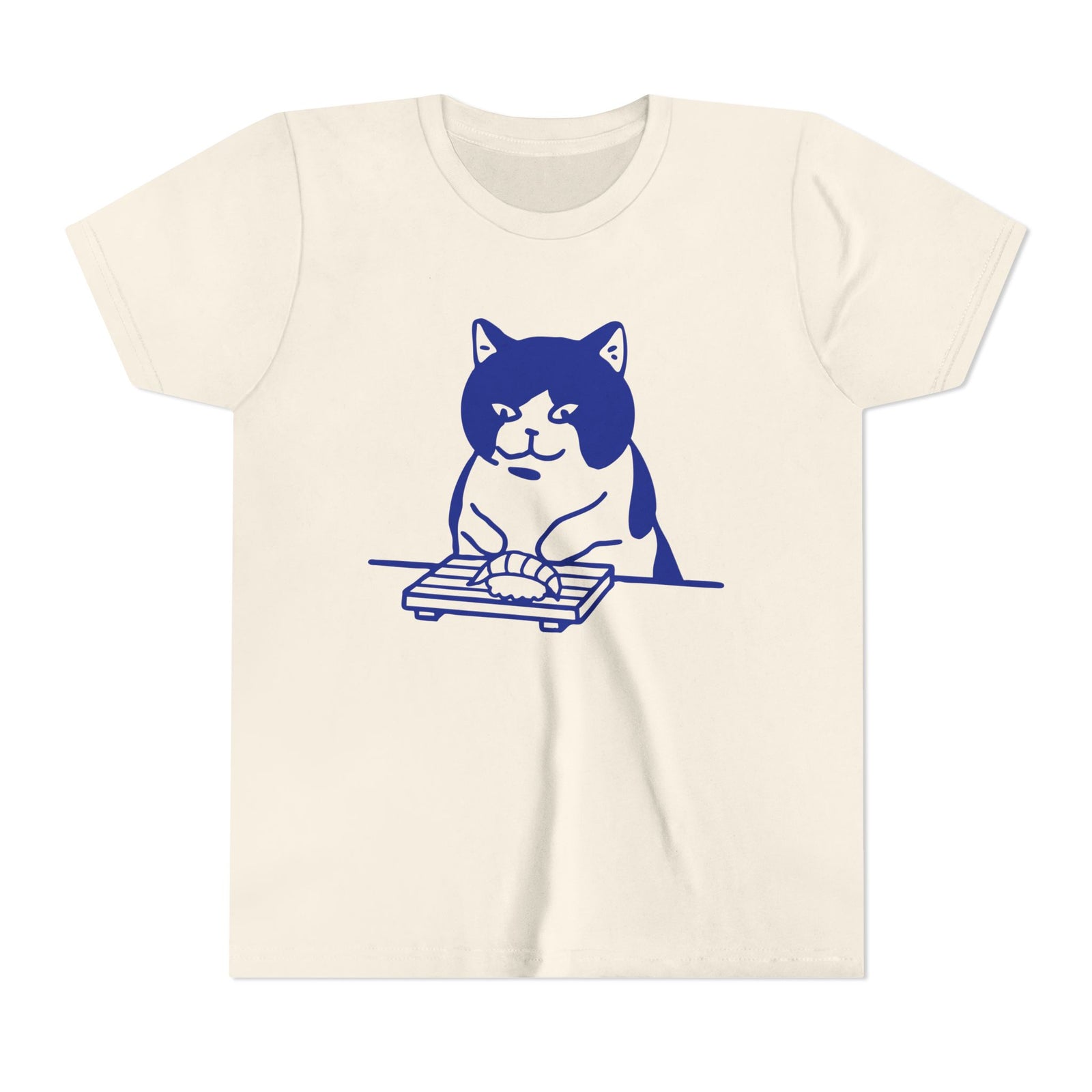 Sushi-Making Cat Youth T-Shirt