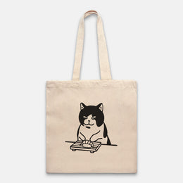 Sushi-making Cat Tote Bag