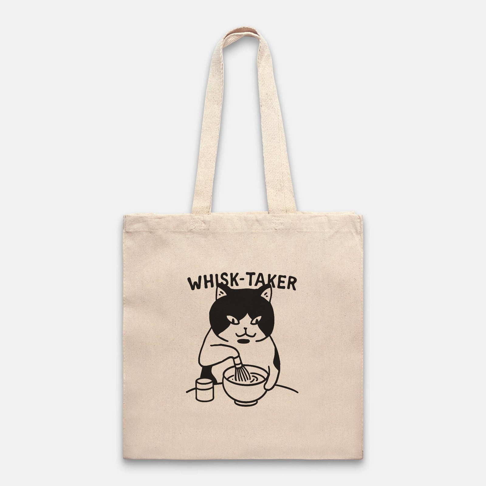 Whisk-Taker Matcha Cat Tote Bag