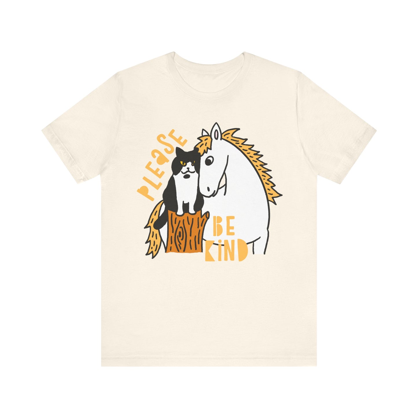 Please Be Kind Cat x Horse T-shirt