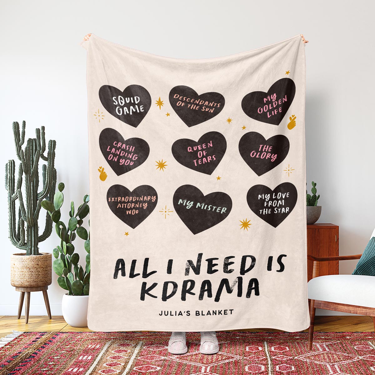 Personalized Kdrama Blanket