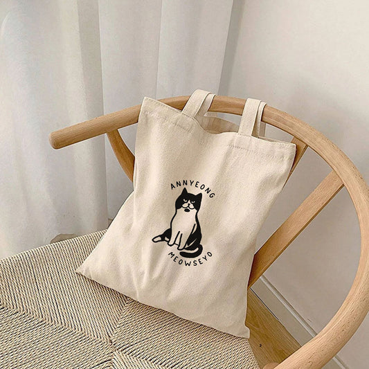 Annyeongmeowseyo Tote Bag