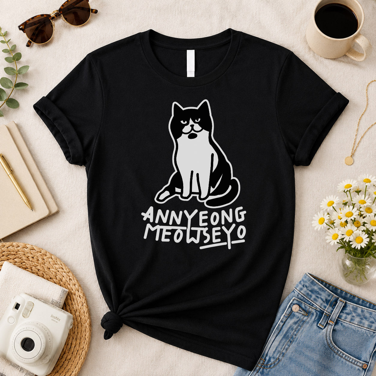 Annyeongmeowseyo K-drama T-shirt
