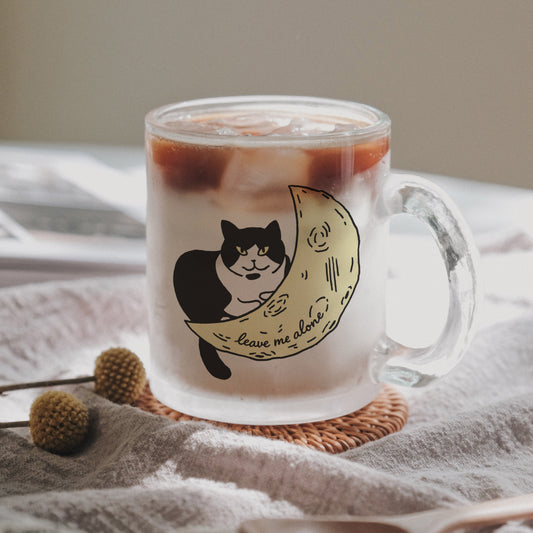 Leave Me Alone Glass Mug