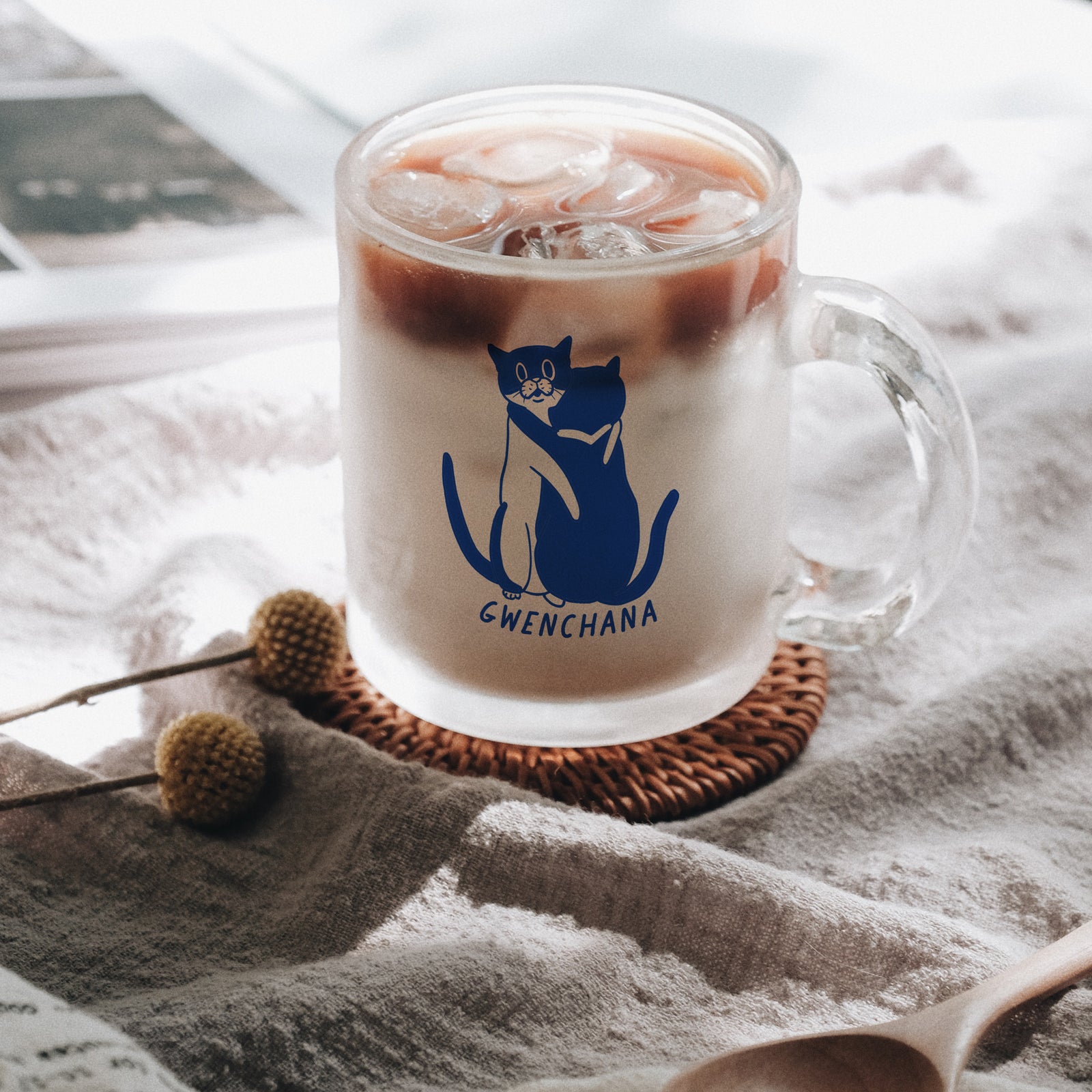 Gwenchana Glass Mug