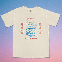 Fortune Cat Maneki Neko T-shirt