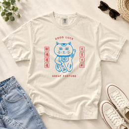 Fortune Cat Maneki Neko T-shirt