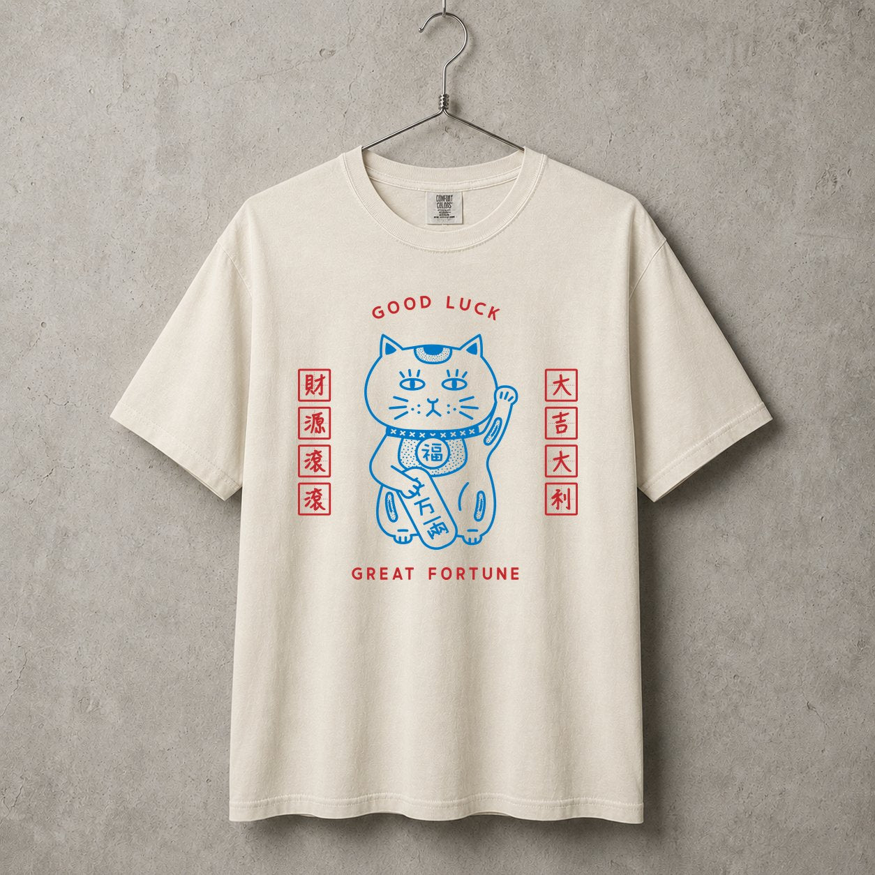Fortune Cat Maneki Neko T-shirt