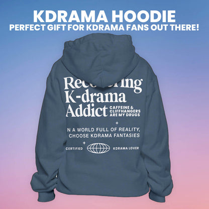 Recovering Kdrama Addict Premium Hoodie