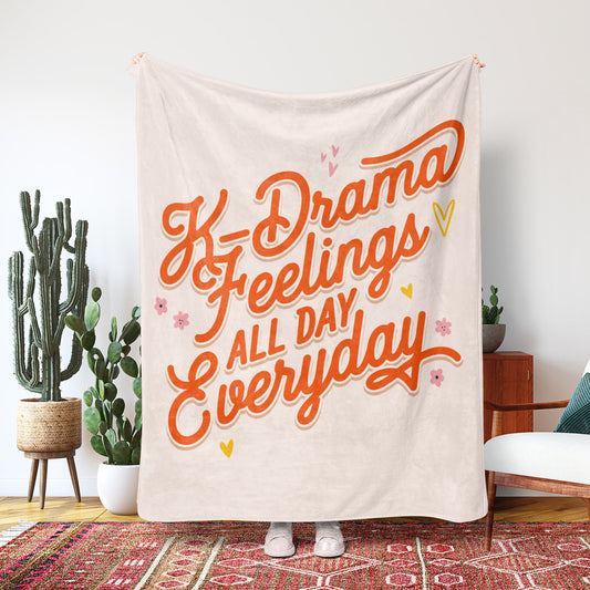 Kdrama Feelings All Day Everyday Blanket