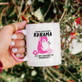 Kdrama Workout Ceramic 11OZ White Pink Mug