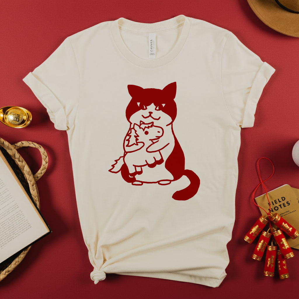 Cat & Horse Lunar New Year T-shirt