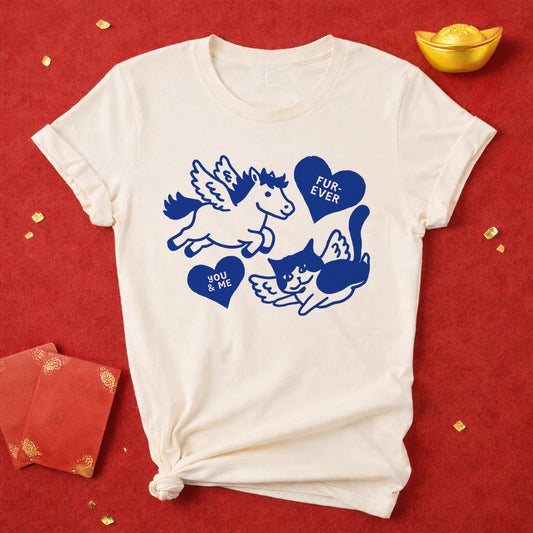 Furever You & Me Cat T-shirt