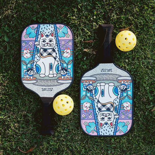 Fortune Cat Set of 2 Pickleball