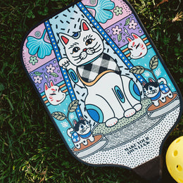 Fortune Cat Set of 2 Pickleball