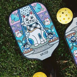 Fortune Cat Set of 2 Pickleball