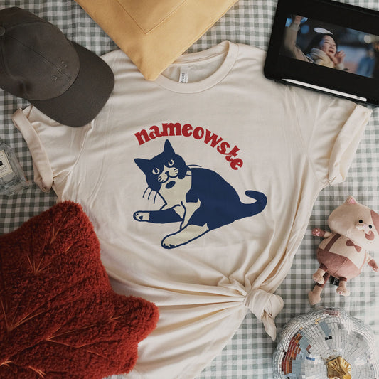 Nameowste Cute Cat T-shirt