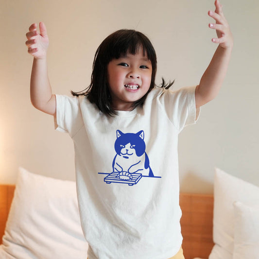 Sushi-Making Cat Youth T-Shirt