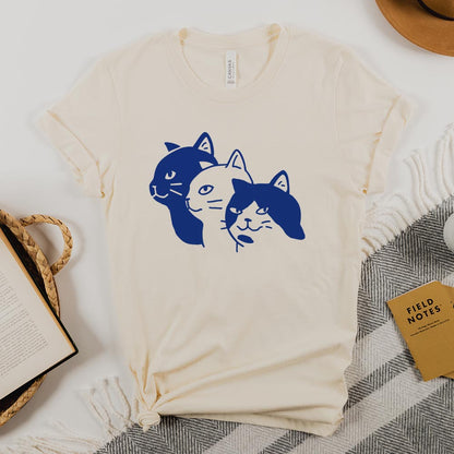 Cat Family Trio T-shirt