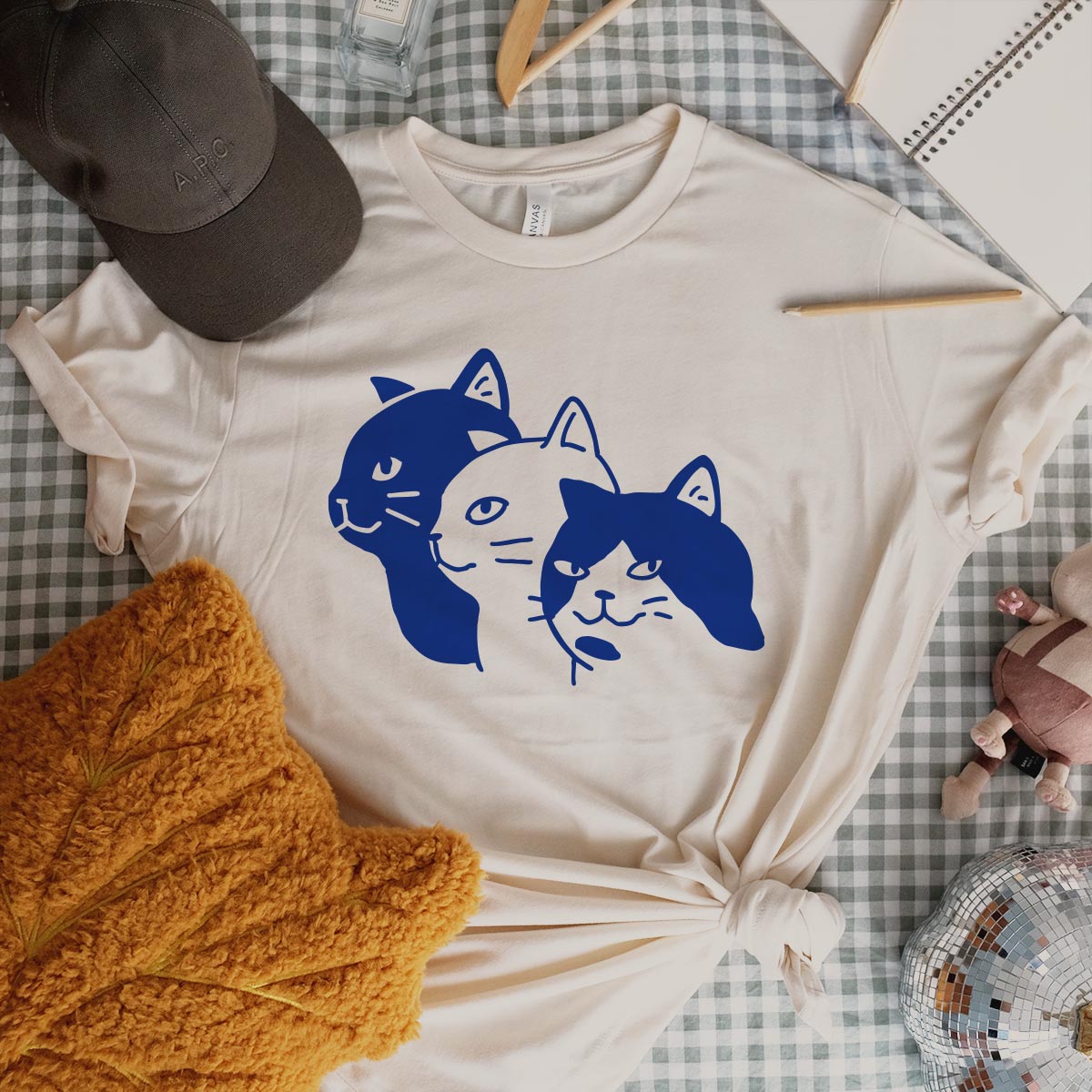 Cat Family Trio T-shirt