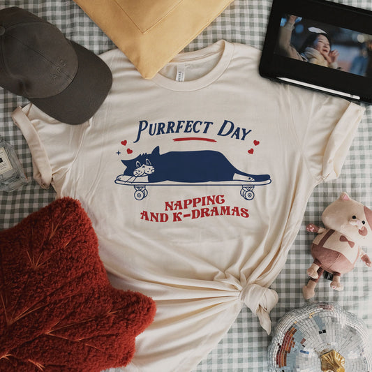 Purrfect Day Kdrama T-shirt