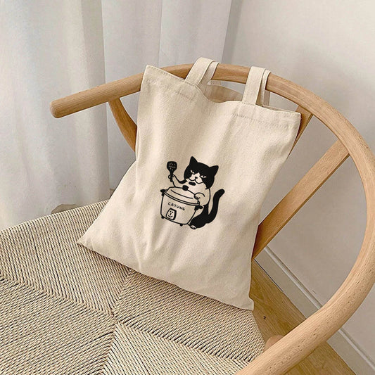 Taiwanese Rice-cooker Cat Tote Bag