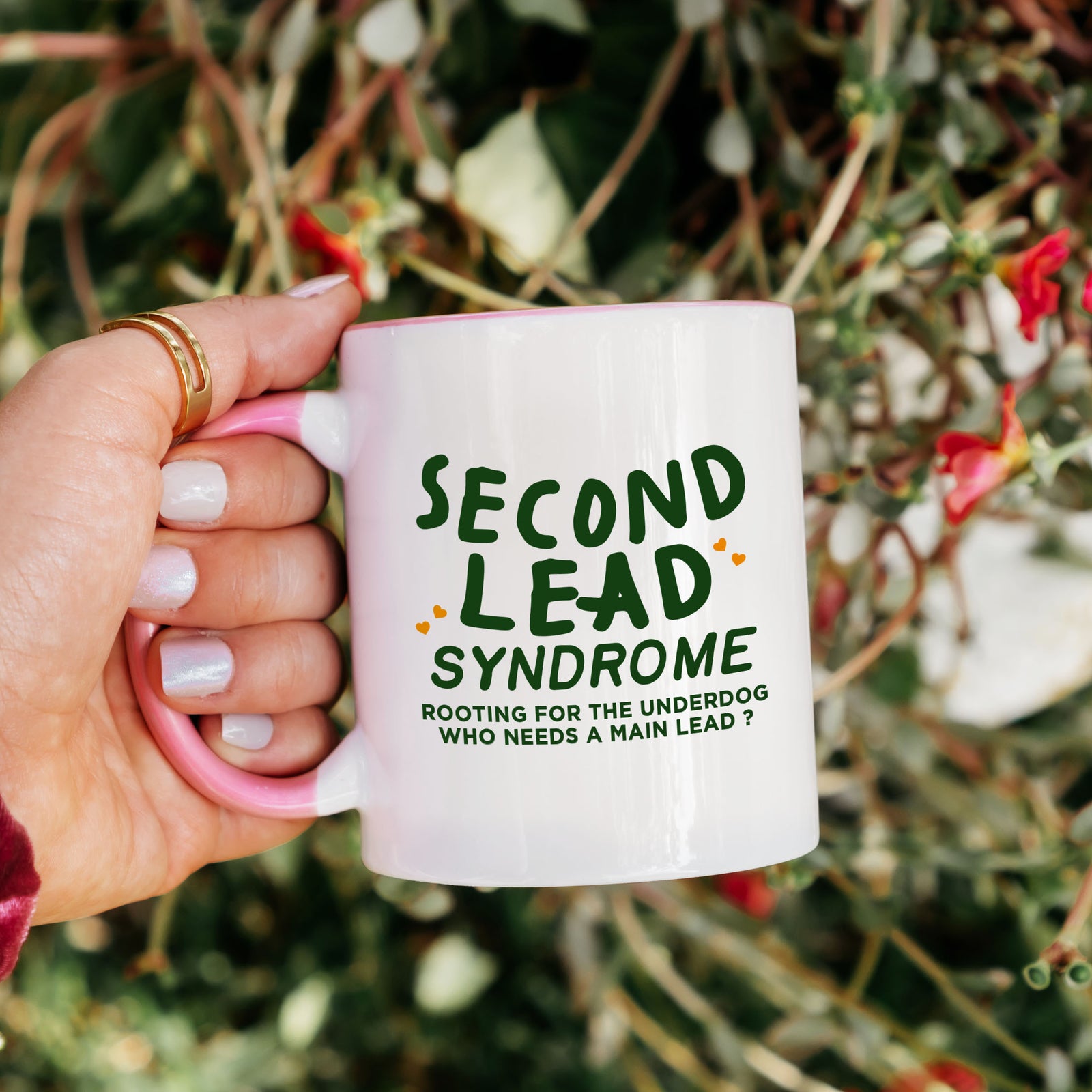 Second Lead Syndrome Kdrama Ceramic 11OZ White Pink Mug