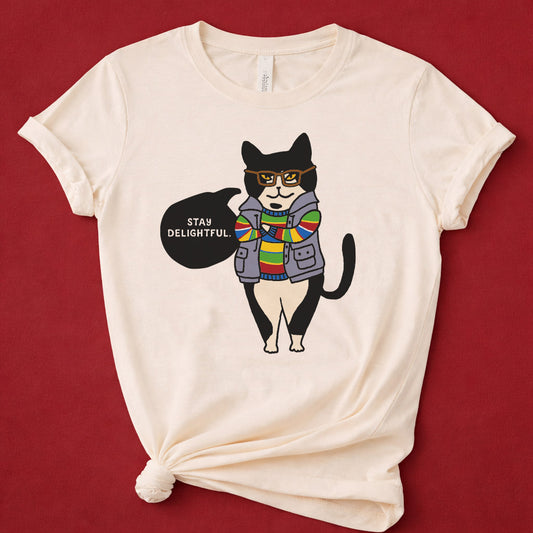 Stay Delightful Cat T-shirt