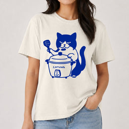 Taiwanese Rice Cooker Cat T-shirt