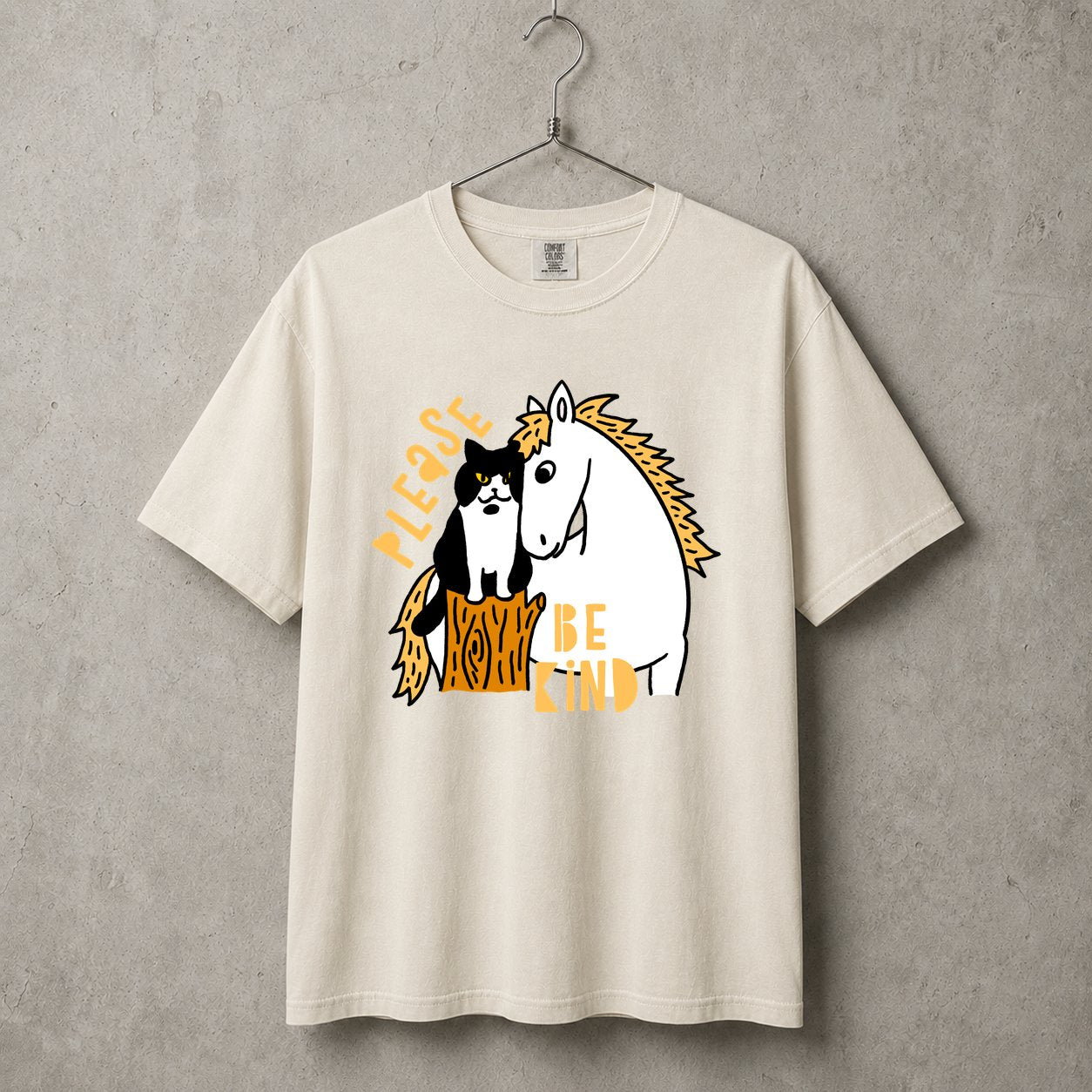 Please Be Kind Cat x Horse T-shirt