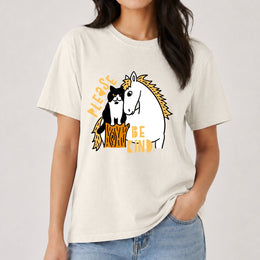 Please Be Kind Cat x Horse T-shirt
