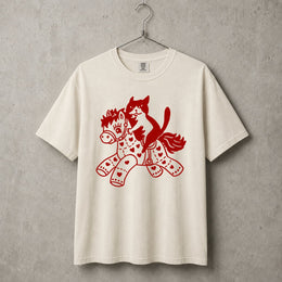 Year of the Horse, Powered by a Cat T-shirt