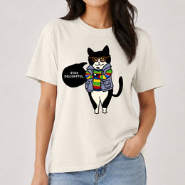Stay Delightful Cat T-shirt