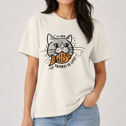 Taiyaki Is Life Cute Cat T-shirt