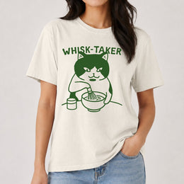 Whisk Taker - Cat Whisking Matcha T-shirt