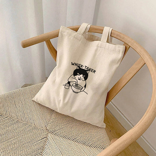 Whisk-Taker Matcha Cat Tote Bag