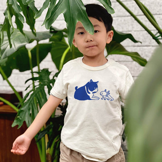 Cat + Axolotl Besties Youth T-Shirt