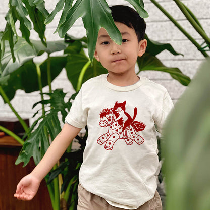 Year of the Horse Powered by a Cat Youth T-Shirt