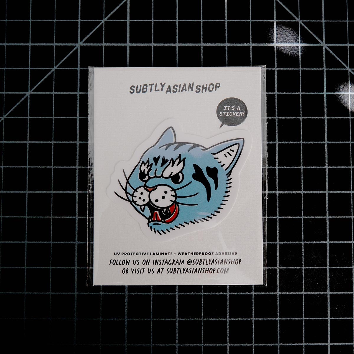 Intense Cat Gaze Sticker