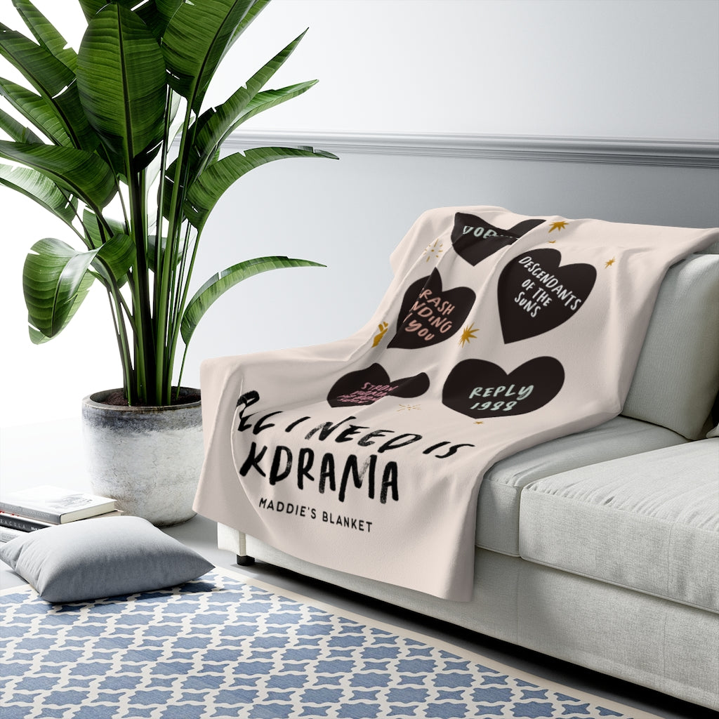 Personalized Kdrama Blanket - Subtly Asian Shop | Korean Merch Kdrama Gifts Asian Themed Gift Shops USA