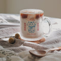 Fortune Cat Maneki Neko Glass Mug